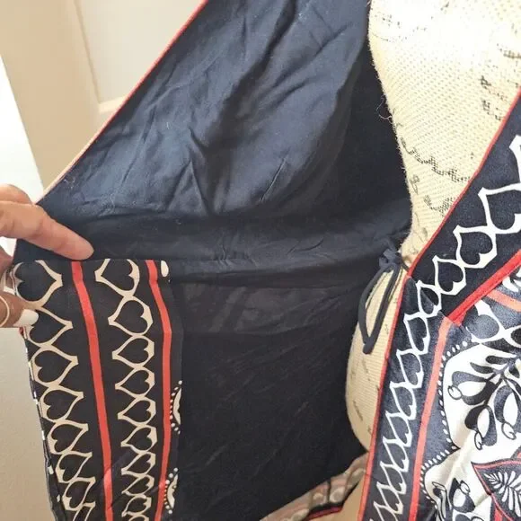 Farm Rio Scarf Wrap Mini Dress Size Small - Picture 9 of 11